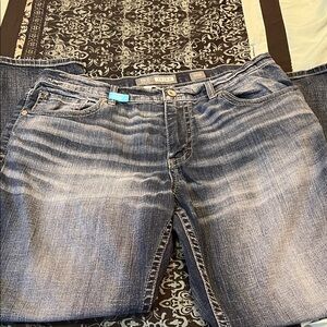 BKE Relaxed Fit Men's Light Blue Washed Jeans - Tyler